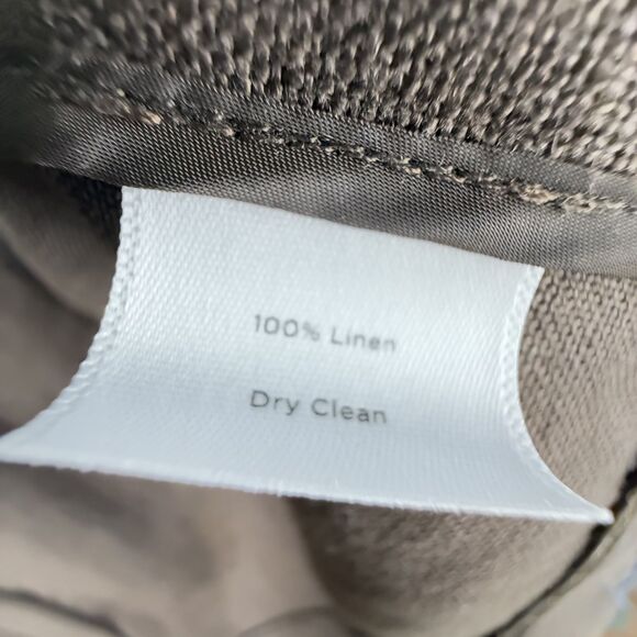 Talbots Petites 100% Pure Irish Linen Dark Brown, Open Front Jacket - Size P - Picture 10 of 10